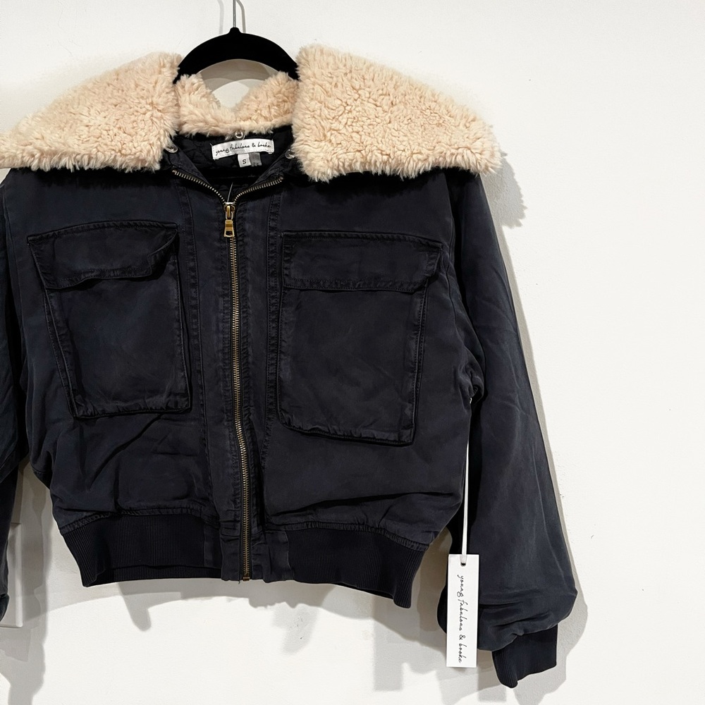 Young fabulous & broke Earhart Jacket in MIDNIGHT - Picture 6 of 6